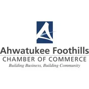 A logo of ahwatukee foothills chamber of commerce.